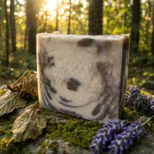 patchouli lavender soap in forest(1)